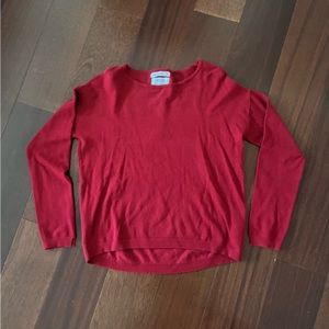 Zara Girls Red Crewneck Sweater 9-10